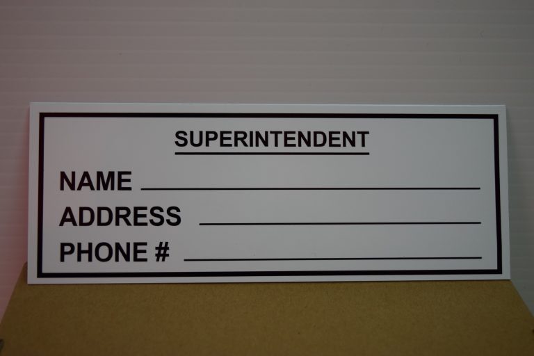 superintendent