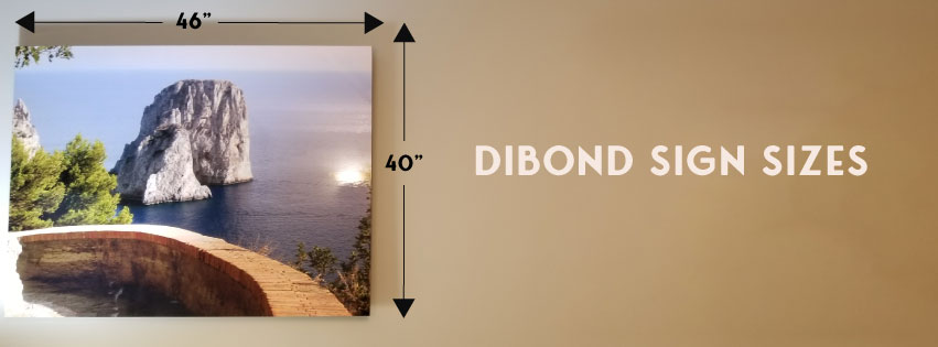 dibond sign size