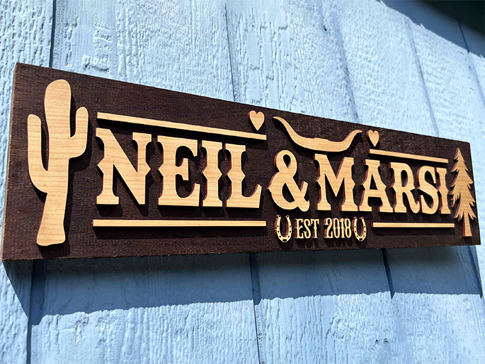 carved signs