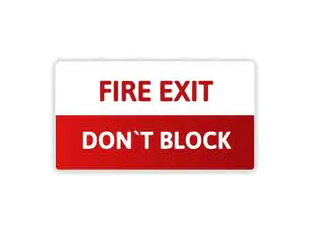 fire evacuation sign