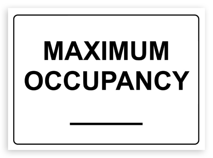 maximum occupancy