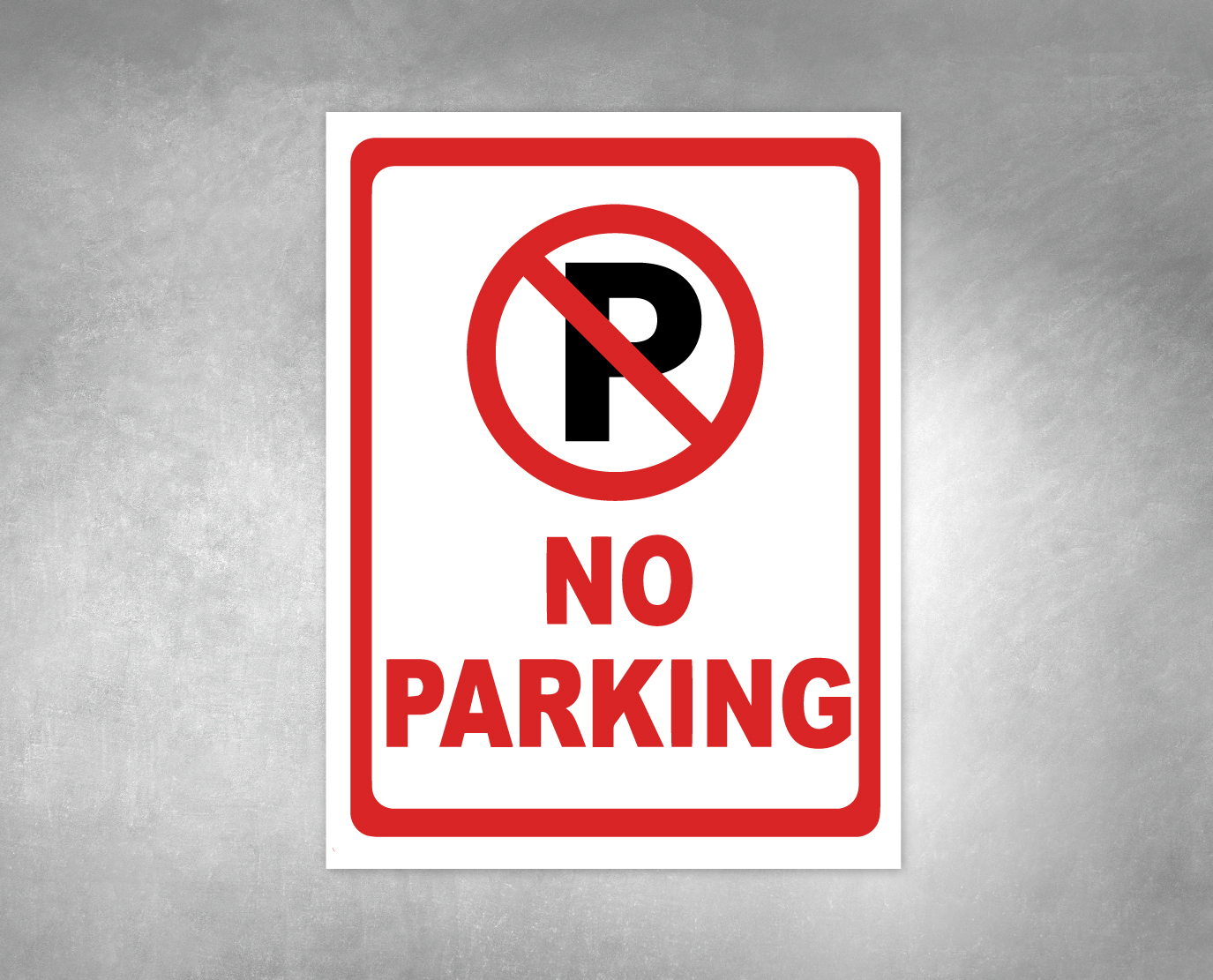No Parking Building Sign