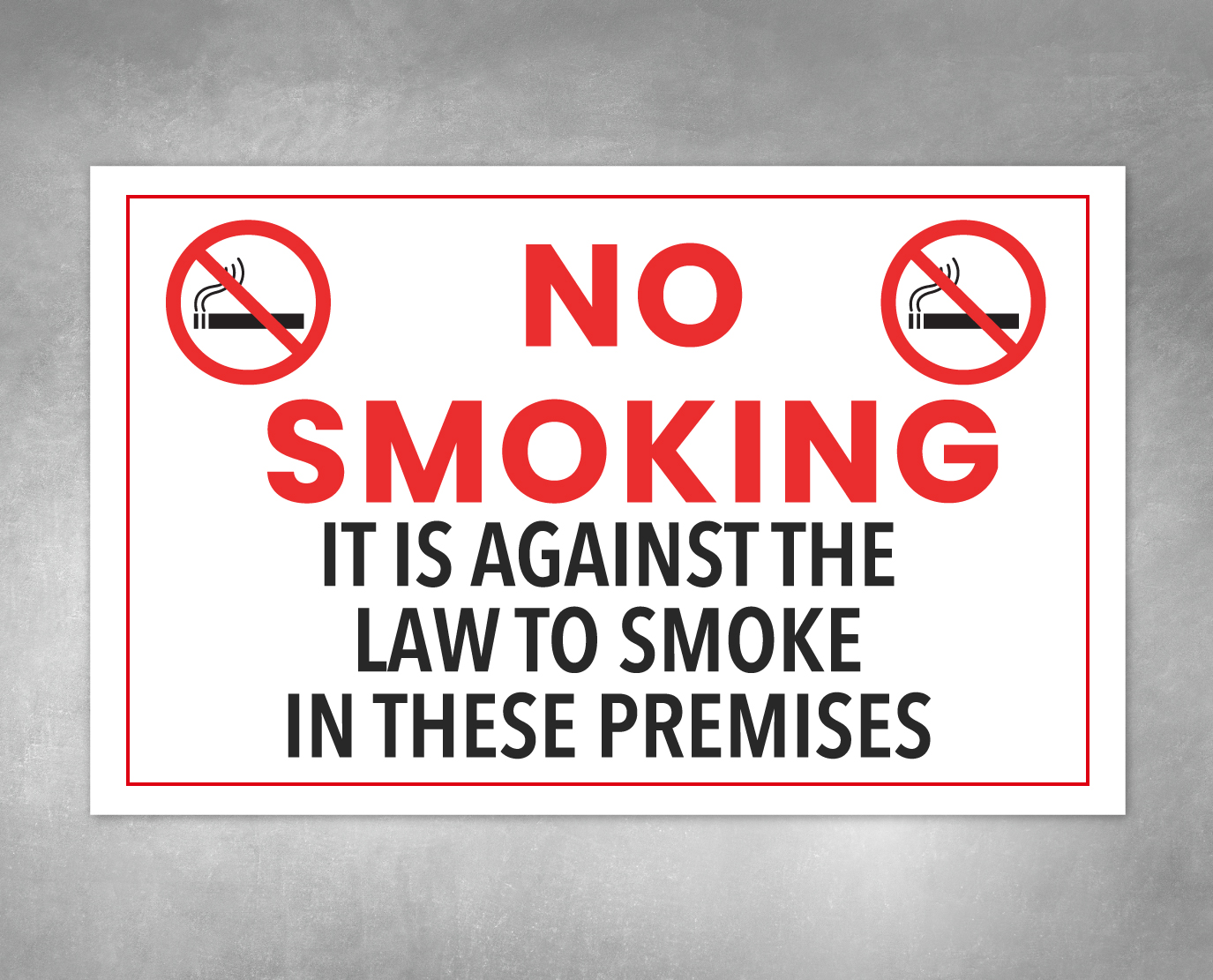 No Smoking Building Sign