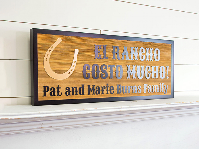 Personalized Carved Sign