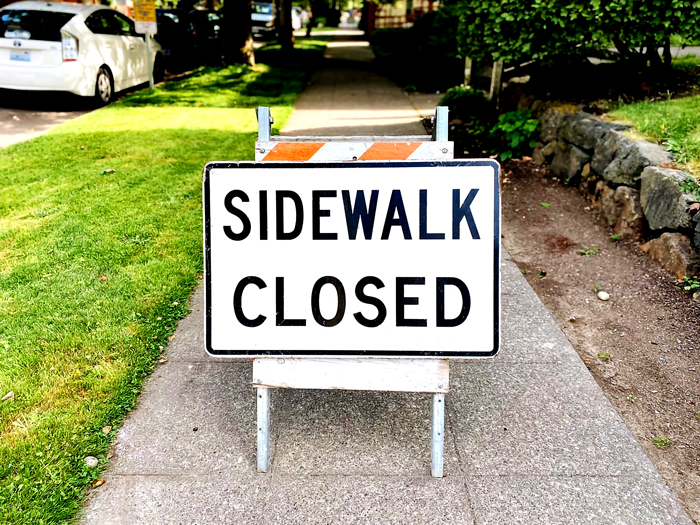 Sidewalk Closed