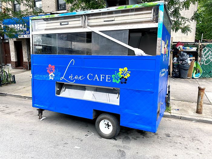 vinyl lettering food cart