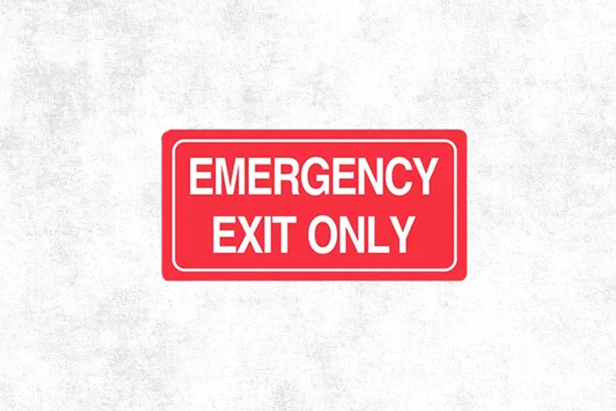 Emergency Exit Signs