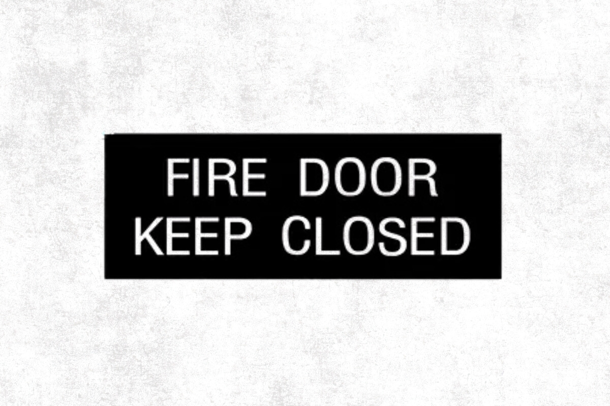 Fire Door Sign