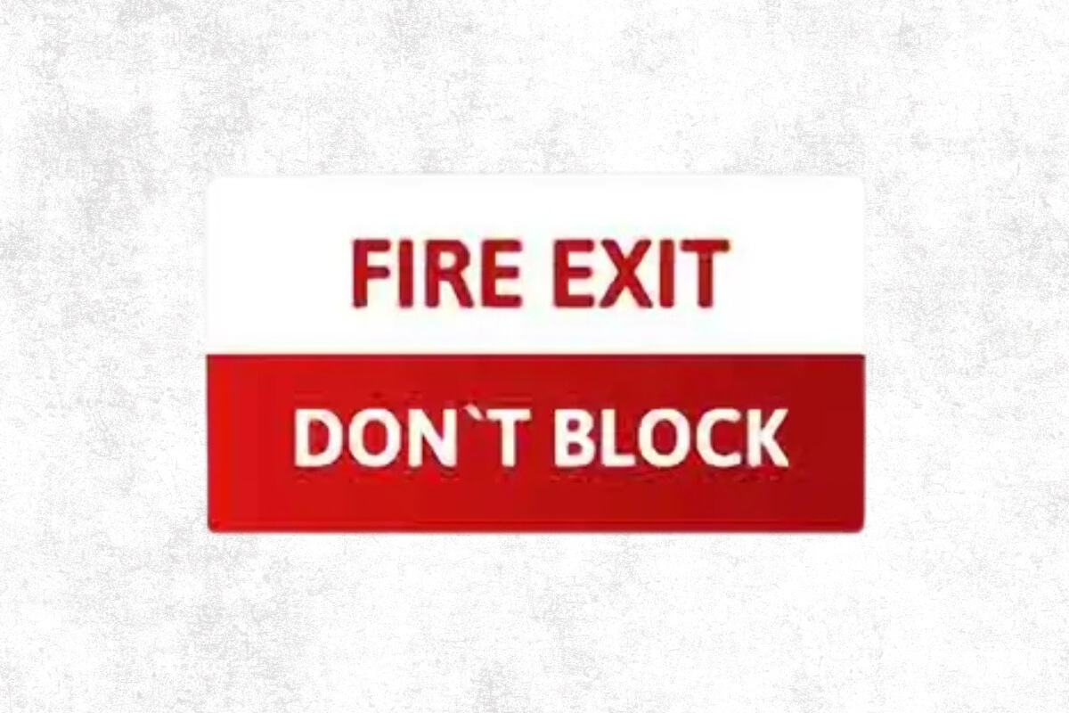 Fire Evacuation Signs